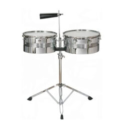 Timbal cromado con stamd y campana   SALSA  FTB-100C
