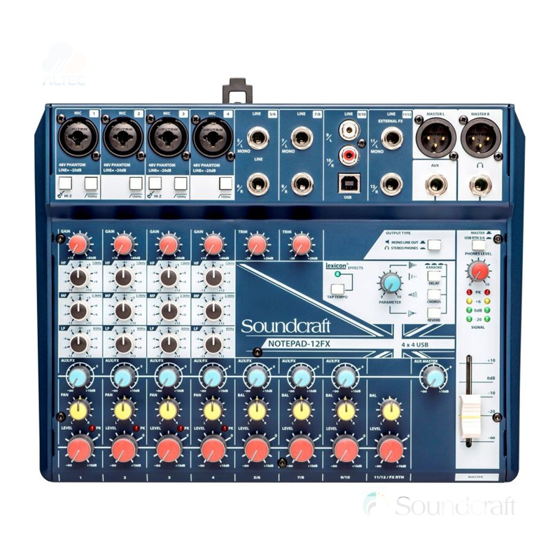 Mixer Soundcraft NOTEPAD-12FX