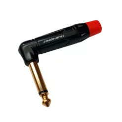 Plug Mono (TS Dorado) de 6.3mm negro L&N LN-148-RD