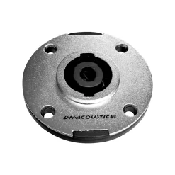 Jack Speakon Sochet 4 Pines con Panel de metal redondo L&N LN-4038