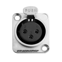 Chasis XLR Jack Plateado L&N LN-1091-SL