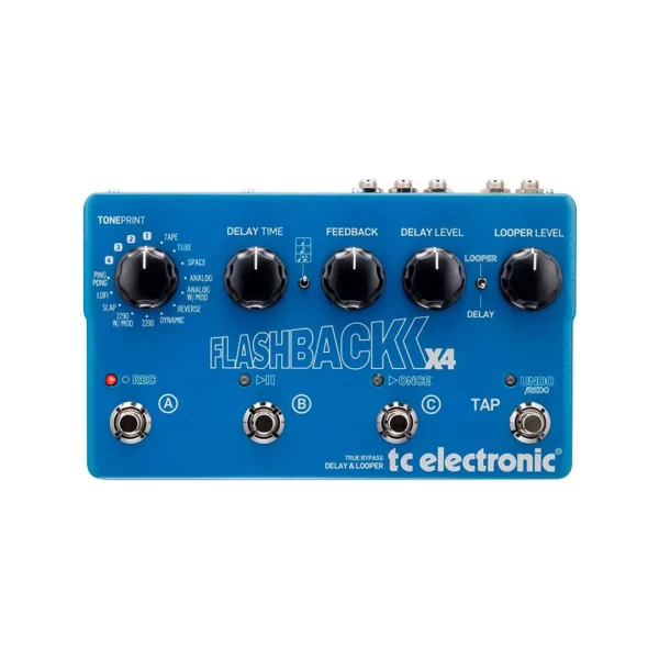 Pedal Analogo 2 X4, COMBINA 4 DELAYS C/16 TIPOS DE DELAYS, TONEPRINT ENABLED TC Electronic FLASHBACK 2 X4 DELAY