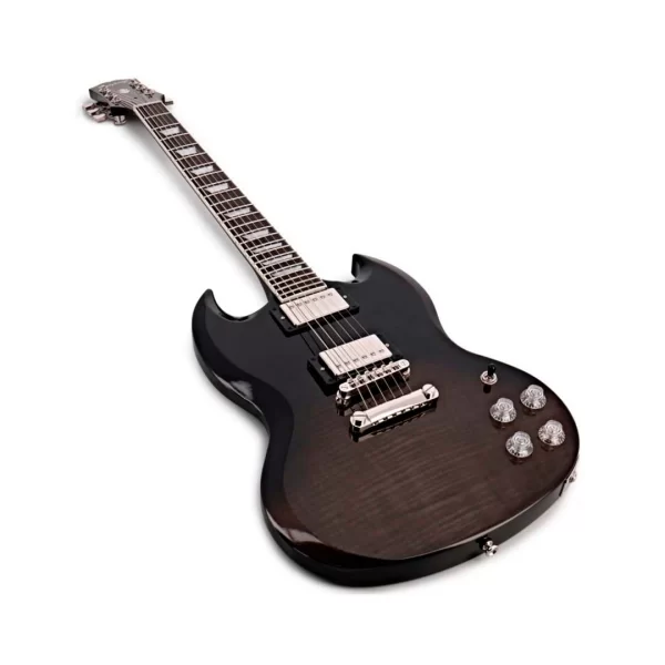 Guitarra Electrica SG Modern Transparent Black Epiphone EISMFTBFNH1 - Imagen 2