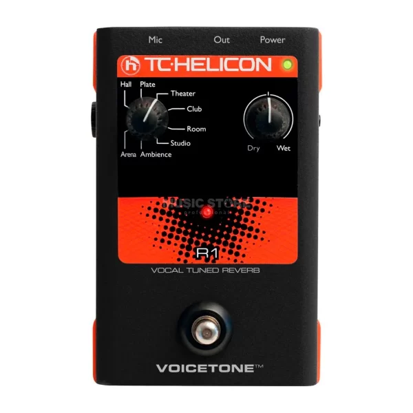 Pedal para Voz Reverberación TC Helicon VOICETONE R1