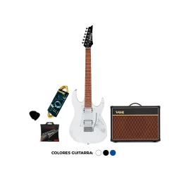 Pack de Guitarra Electrica Ibanez GRX20 BKN/JB/WH