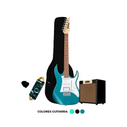 Pack Guitarra Electrica Ibanez AZES40 PRB/BK/MGR