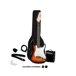 Pack de Guitarra Electrica Raycondy  NBAST-32-SB/BK