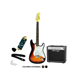 Pack de Guitarra Electrica Raycondy NBAST-32-SB/BK