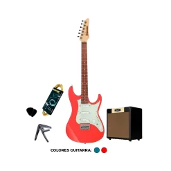 Pack de Guitarra Electrica Ibanez AZES31 PRB/BCM