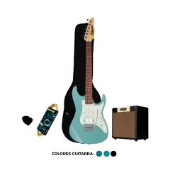 Pack de Guitarra Electrica Ibanez AZES40 PRB/BK/MGR