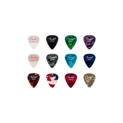 Pua Dotted Celluled Fender 1980200500 DOTTED CELLULOID GUITAR PICKS HEAVY