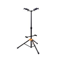 Soporte universal para guitarra AutoGrip Duo con respaldo plegable Hercules  GS422B PLUS