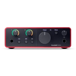 Interfaz de Audio FOCUSRITE  SCARLETT SOLO 4TH GENERATION AUDIO INTERFACE