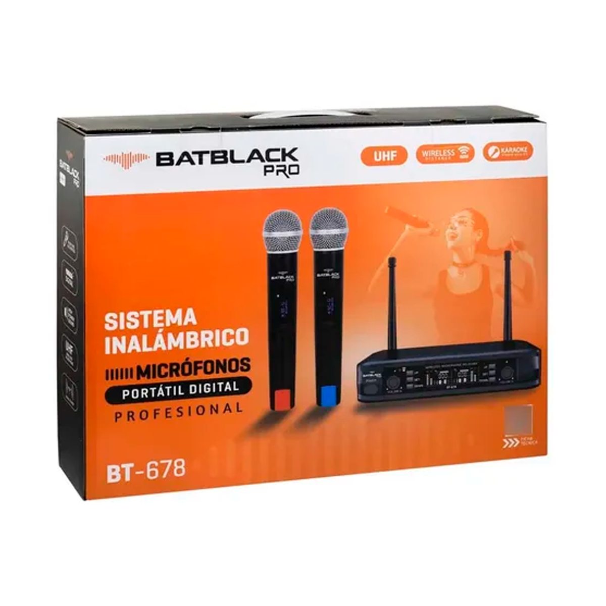 Microfono Inalambrico BATBLACK BT-678 - Imagen 3
