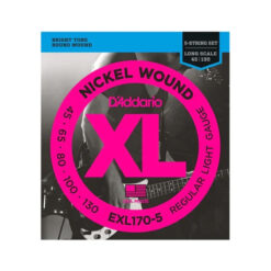 Cuerdas de Bajo Electrico 5 Cuerdas (45-130)  D´ADDARIO EXL170-5